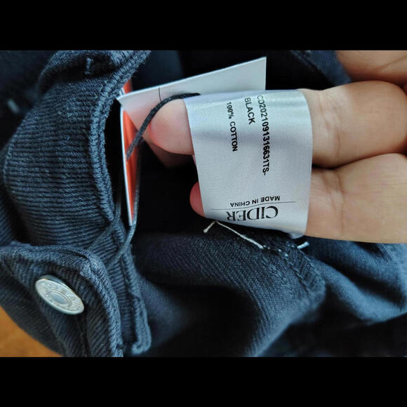 Cider Black Cargo Pants high rise NWT size M 28 waist - Picture 5 of 9